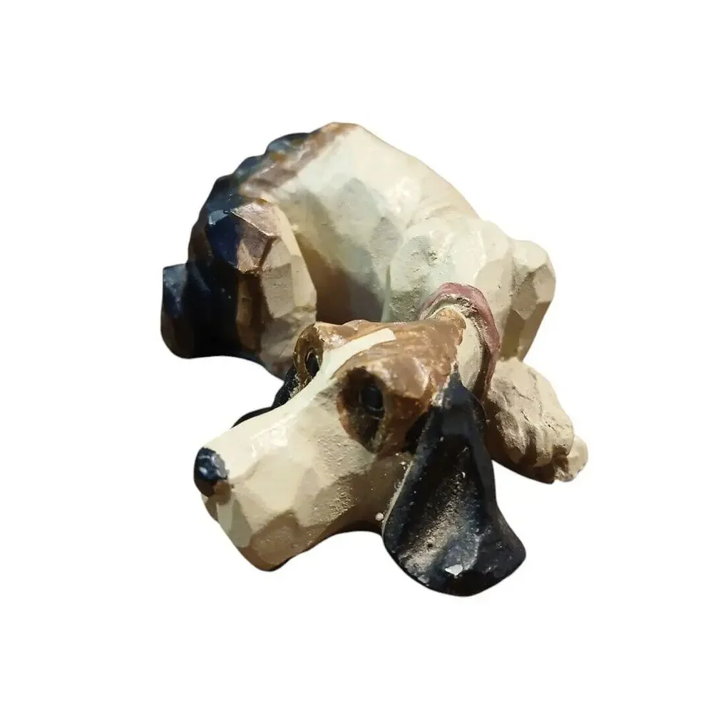 Vtg Unmarked Cast Resin Carved 3.5L Realistic Bloodhound Hunt Dog Animal Figure‎ - Picture 2 of 6